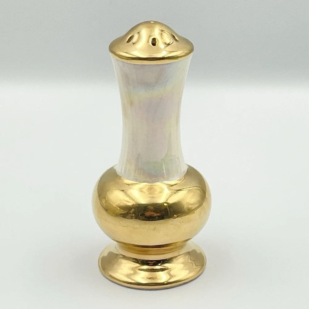 Vintage 1950s Lefton Lusterware Gold Salt And‎ Pepper Shaker Single Replacement